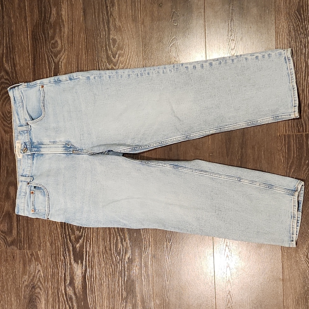 ❤️ ABERCROMBIE & FITCH ANKLE STRAIGHT ULTRA HIGH RISE JEANS, 14S (32 SHORT) - Picture 3 of 8